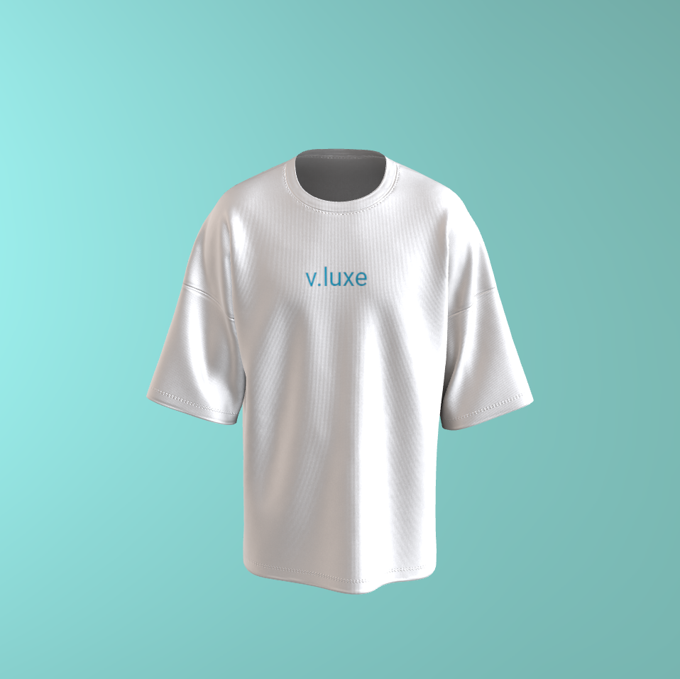 Embroidered Signature drop sholder t shirt