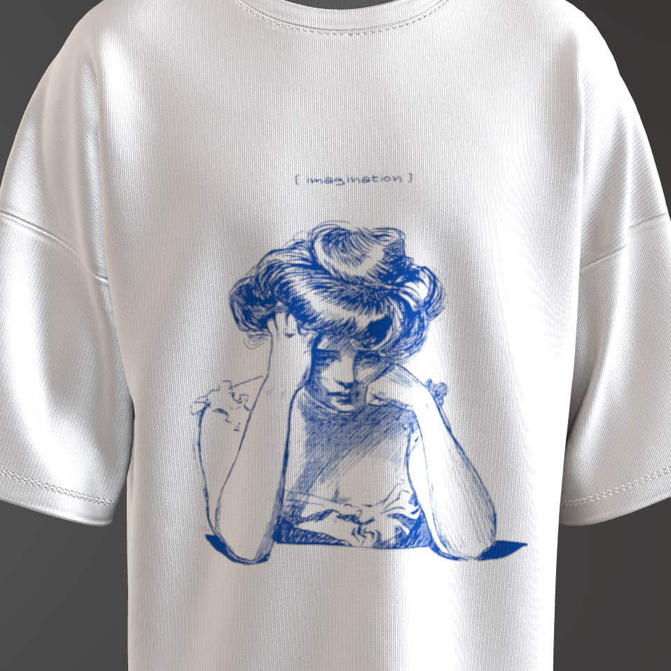 Énigme Blanche Tee – Luxury Oversized Graphic T-Shirt