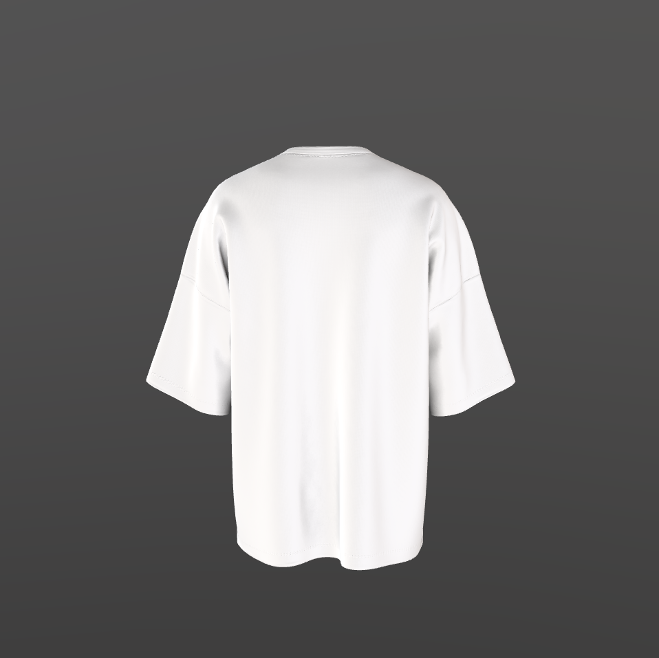 Énigme Blanche Tee – Luxury Oversized Graphic T-Shirt