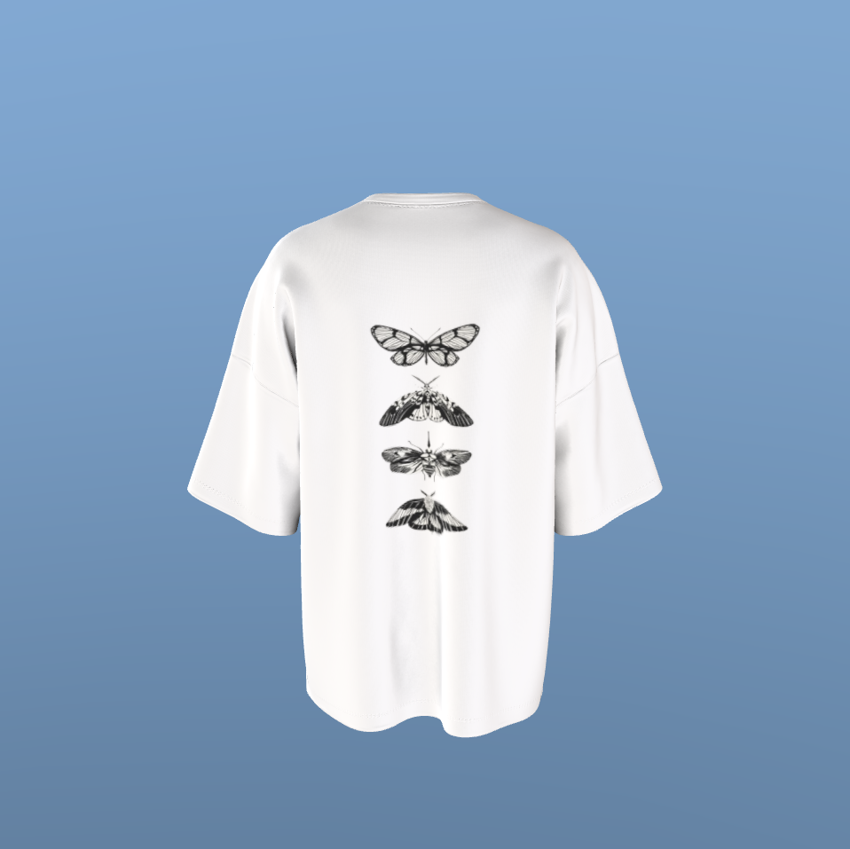 Papillon Nocturne Tee – Luxury Oversized Designer T-Shirt