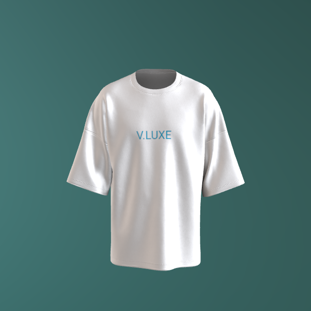 Embroidered Signature drop sholder t shirt