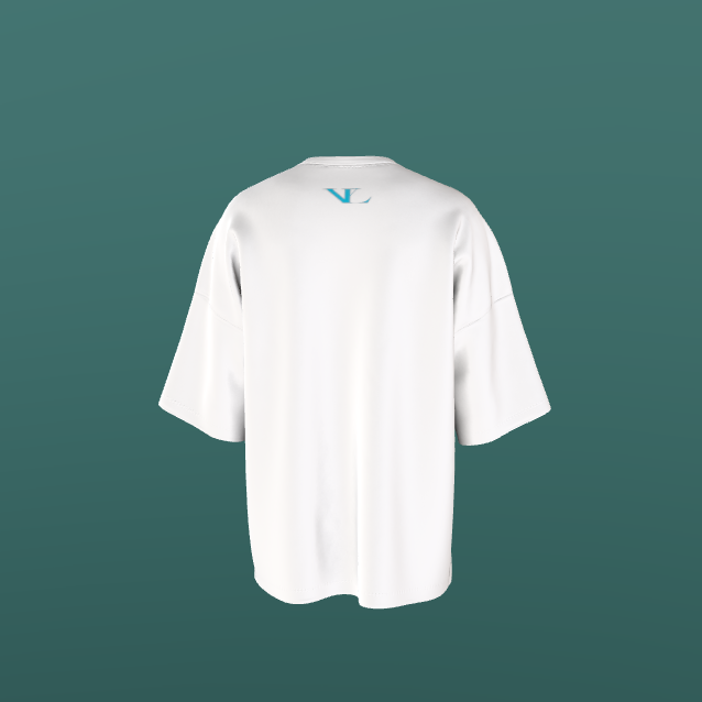 Embroidered Signature drop sholder t shirt