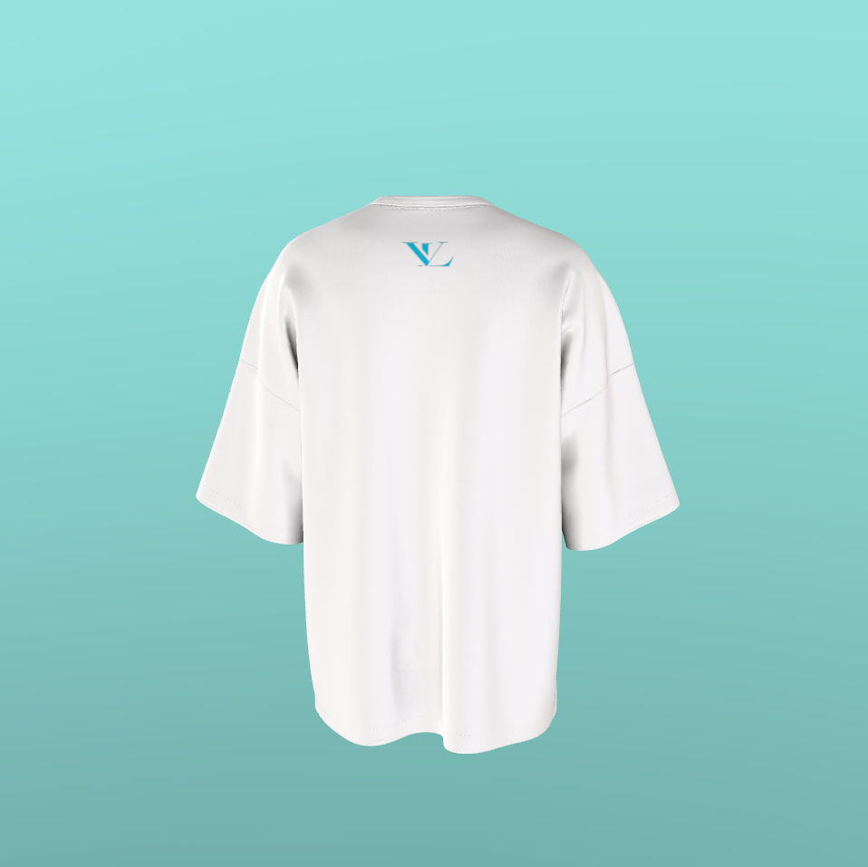 Embroidered Signature drop sholder t shirt